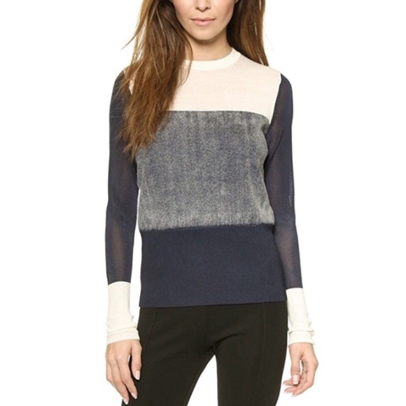 rag & bone Sweaters - Rag & Bone Marissa Colorblock Wool Blend Sweater